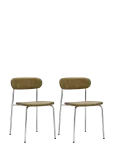 House Doctor - Chair, Hdpova, Chrome, Khaki - Toolid - 52X46.5X78CM