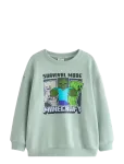Lindex - Minecraft Sweatshirt With Brushed Inside - Dressipluusid - 128