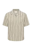 ONLY & SONS - Onscruz Rlx Seersucker Resort Ss Shirt - L&uuml;hikeste varrukatega s&auml;rgid - XS