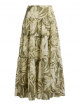 Lauren Ralph Lauren - Palm-Frond-Print Voile Tiered Skirt - Maksiseelikud - 40