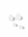 Blomus - Set Of 4 Wall Hooks - &Oslash; 8,5 Cm / &Oslash; 5 Cm - Ponto - Lily White - Konksud - L 8.5CM