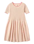 Copenhagen Colors - Knitted Pointelle Dress - L&uuml;hikeste varrukatega vabaajakleidid - 98