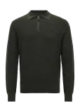 Polo Ralph Lauren - Washable Wool Polo-Collar Sweater - Poolpika lukuga džemprid - XXL