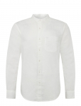 American Eagle - Int Cf Band Collar Linen Shirt - Linased s&auml;rgid - S