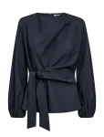 Co' Couture - Lunacc Tie Blouse - Pikkade varrukatega - S