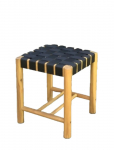 H&acirc;ws - H&acirc;ws Nooka Stool Black Rope 40X40X45Cm - Taburetid ja pingid - ONE SIZE