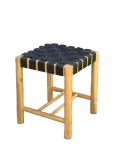 H&acirc;ws - H&acirc;ws Nooka Stool Black Rope 40X40X45Cm - Taburetid ja pingid - ONE SIZE