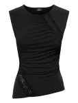 JDY - Jdymisty S/L Lace Detail Top Jrs - Varrukateta - M