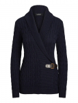 Lauren Ralph Lauren - Gassed Cotton-Ls Shawl Collar P/O - Kardiganid - XS