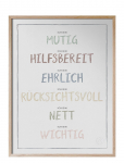 Kunskapstavlan&reg; - Ich Bin, Dusty Pastel - Jag &Auml;r P&aring; Tyska - Posters - 30X40CM
