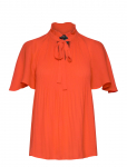 Lauren Ralph Lauren - Pleated Georgette Blouse - L&uuml;hikeste varrukatega - XS