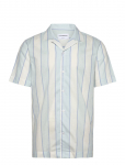 Lindbergh - Striped Linen/Cotton Shirt S/S - L&uuml;hikeste varrukatega - XL