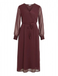 Vila - Vifalia V-Neck L/S Midi Dress - Noos/Dc - P&otilde;lveni ja midi - 34