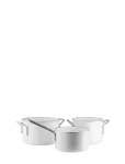 Eva Trio - White Line 3 Pcs. Cookware Set Ceramic Slip-Let&reg; - Ahjuvormid - ONE SIZE
