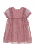 Creamie - Dress Heart Mesh - L&uuml;hikeste varrukatega vabaajakleidid - 98