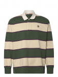 Timberland - Rugby Polo Shirt Pineneedle / Putty - Spordi pikkade varrukatega polos&auml;rgid - S