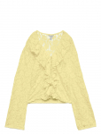 Vero Moda - Awkienna Ls V-Neck Lace Top - Pikkade varrukatega - XS
