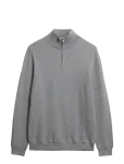 Superdry - Lw Cotton Texture Half Zip - Poolpika lukuga džemprid - XXL