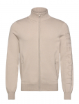 Lyle & Scott - Mesh Logo Knitted Track Jacket - Poolpika lukuga džemprid - S