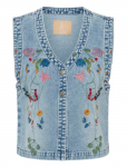 Culture - Cutiala Aniceta Embroidery Waistcoa - Teksavestid - XL