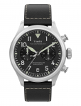 Timex - Waterbury Ace Chronograph Sst Case Silver Dial Brown Strap - Analoogkellad - 41 MM