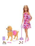 Barbie - &ldquo;Malibu&rdquo; Walk & Potty Pup Toy Set - Nukud - ONE SIZE