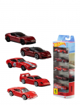 Hot Wheels - Ferrari 5-Pack, Set Of 5 Die-Cast Toy Ferrari Automobiles In 1:64 Scale - Muud m&auml;nguautod - ONE SIZE
