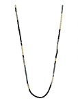 Pilgrim - Alison Necklace Black, Gold-Plated - P&auml;rlitega kaelakeed - ONE SIZE