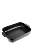 Peugeot - Appolia Rektangul&aelig;rt Ovnfad 40Cm Sort Satin - Ahjuvormid - 40 CM