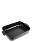 Peugeot - Appolia Rektangul&aelig;rt Ovnfad 40Cm Sort Satin - Ahjuvormid - 40 CM