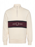 Fred Perry - Embroidered Panel Half Zip Swe - Dressipluusid - L