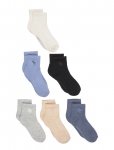 Abercrombie Kids - 6Q-6Pk Quarter Sock - Libisemisvastased sokid - 37.5-40