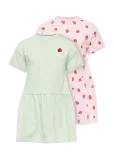 Kids Only - Kmgmaiken Life Ss Dress 2-P Jrs - L&uuml;hikeste varrukatega vabaajakleidid - 92