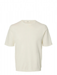 Selected - Slmtorino Ss Knit Crew Neck Noos - L&uuml;hikeste varrukatega - XXL