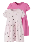 Name It - Nmfvivia Ss 2P Dress Noos - L&uuml;hikeste varrukatega vabaajakleidid - 80