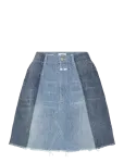 Closed - Women Denim Patchwork Skirt Mid Blue - L&uuml;hikesed seelikud - 26