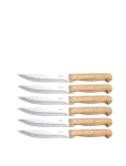 Dorre - Bbq Knives 6 Pcs In Wooden Box Stainless Steel Acacia Handle 22.5*2 Cm - Noakomplektid - 2X 22.5X 0.2