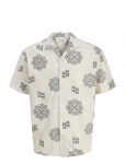 Jack & Jones - Jjalfredo Slub Resort Shirt Ss - L&uuml;hikeste varrukatega s&auml;rgid - XXL