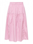 ONLY - Onlloris Striped Midi Elastic Skirt Wvn - P&otilde;lveni ja midiseelikud - L