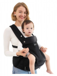 Momcozy - Momcozy Baby Hip Seat Carrier Black - Lapsekandmiskotid ja kandelinad - ONE SIZE