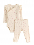 Lindex - Set With Wrap Bodysuit And Leggings - Komplektid bodiga - 50