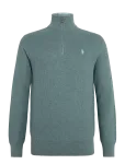 Polo Ralph Lauren - Mesh-Knit Cotton Quarter-Zip Sweater - Poolpika lukuga džemprid - XS