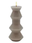 Sirius Home - Nordisk Skulptur, Sille Geometri &Oslash;9X20,5 Cm, Warm Gray - LED-k&uuml;&uuml;nlad - ONE SIZE