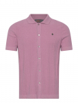 Morris - Clayton Knitted Ss Shirt - L&uuml;hikeste varrukatega s&auml;rgid - XL