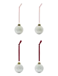 House Doctor - Christmas Ornament, Hdbano, Silver - J&otilde;ulukuulid ja kuuseehted - ONE SIZE