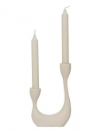 Urban Nature Culture - Urban Nature Culture Candle Holder Palesa, Almond Milk - K&uuml;&uuml;nlajalad - H 21.5CM