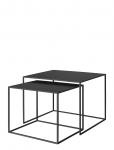 Blomus - Set Of 2 Side Tables - 45 X 60 X50 Cm - Fera - Black - Abilauad ja v&auml;ikesed lauad - L 60CM