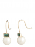 Lauren Ralph Lauren - Pe Pearl Baguette Drop - Gld/Erinite - Rippuvad k&otilde;rvar&otilde;ngad - ONE SIZE 2.7 cm