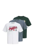 Jack & Jones - Jjelogo Tee Ss O-Neck 2 Col Aw26 3Pk Mp - L&uuml;hikeste varrukatega - XXL