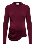 Only Maternity - Olmlamour L/S Ruching Nursing Top Jrs - Pikkade varrukatega - L